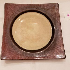 Mikasa Solstice Ruby Red Stoneware Salad Plate Very Good Preowned 2
